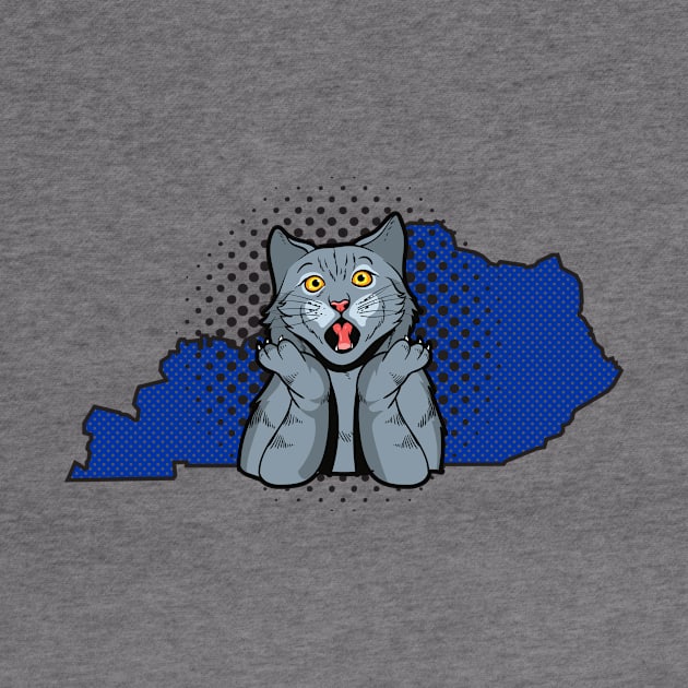 Kentucky Pop Culture Surprised Cat by KentuckyYall